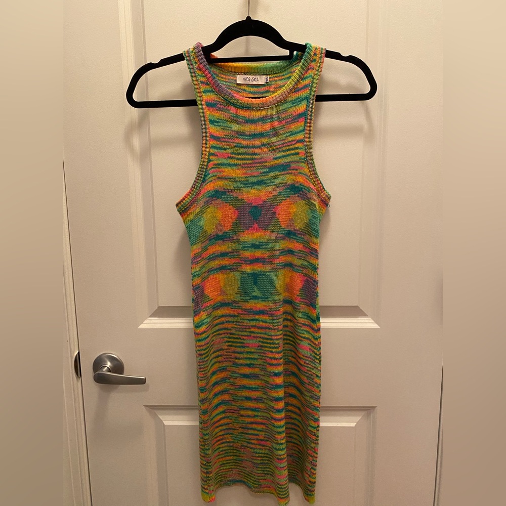 Multi color vrg girl dress